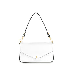 The Munro Black Leather Shoulder Bag