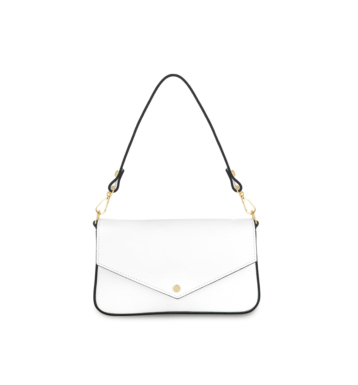 The Munro Black Leather Shoulder Bag