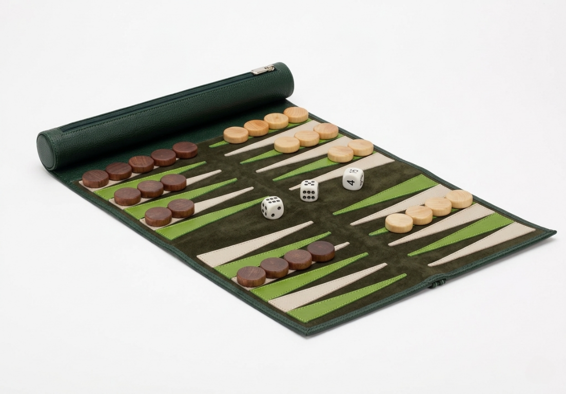 Luxury Leather Travel Backgammon Sets