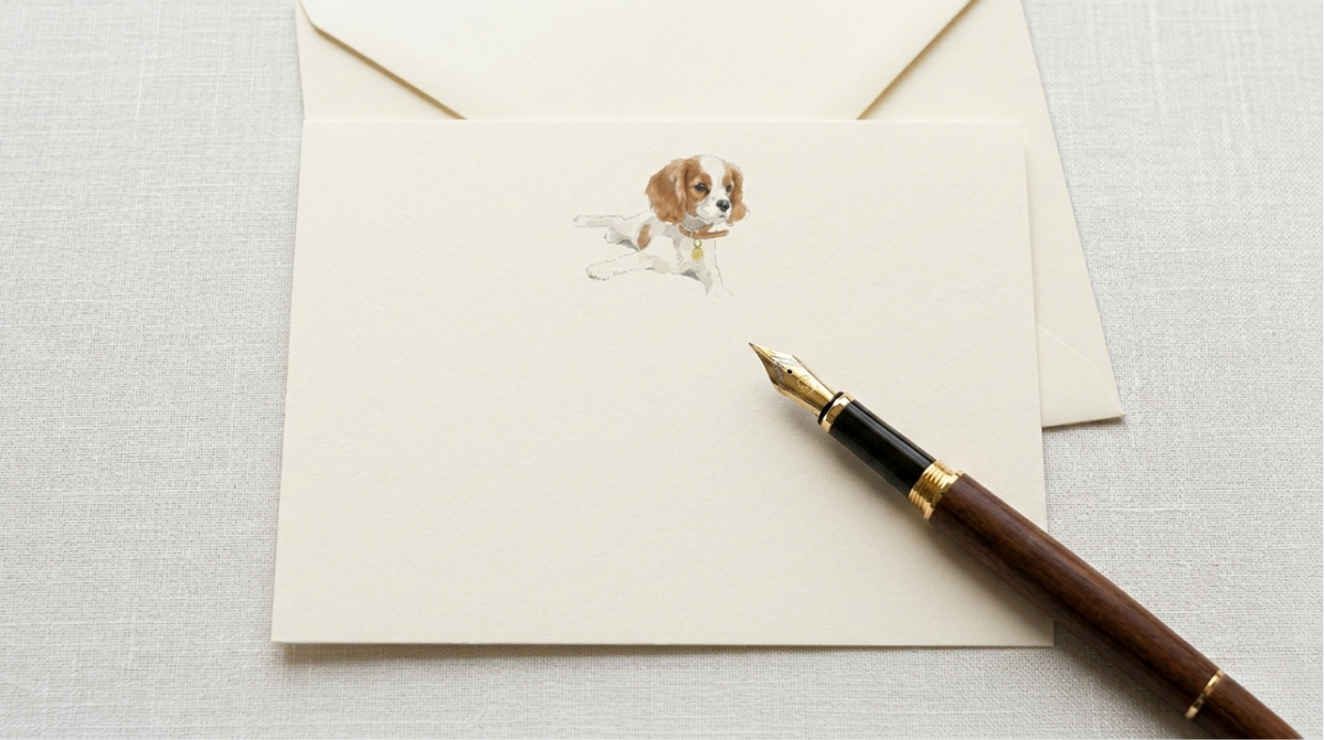 Dog Portrait Correspondence Cards