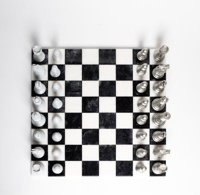Bold Chess Set – Frost & Night Sky Edition