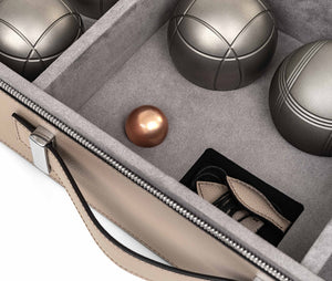Luxury Leather Pétanque (Boules) Game Set – Handcrafted by Pinetti