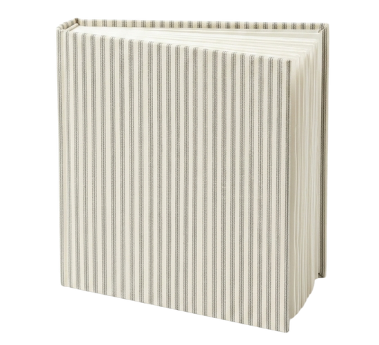 Linen Stripe Square Photo Album