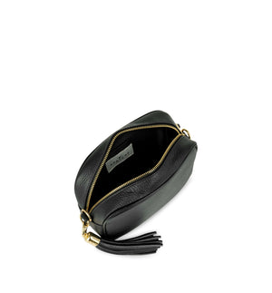 Leather Crossbody Tassel Bag