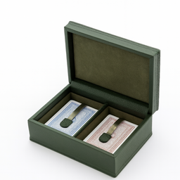 Box of Cards in Hunter Green