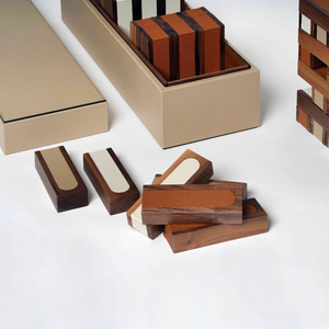 Luxury Leather Pisa Tower Game – Handcrafted by Pinetti