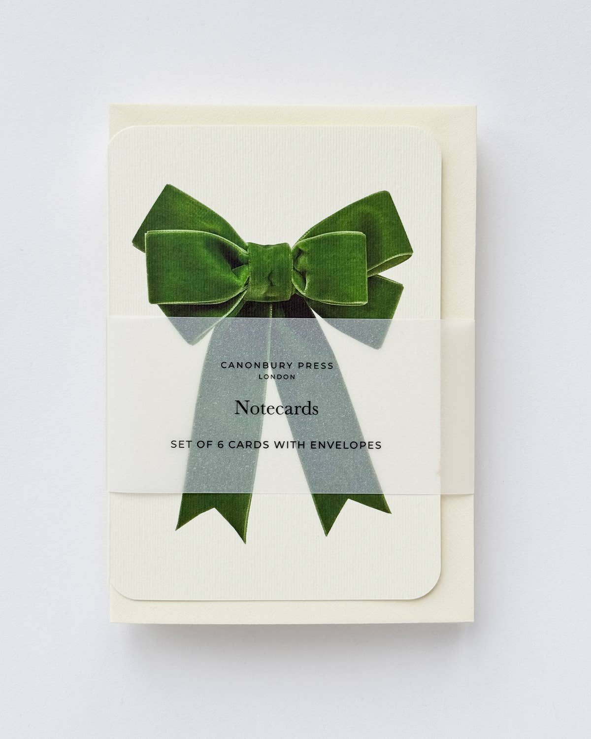 Green Velvet Bow Greeting Card | Birthday Card