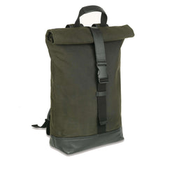 The Cavendish Waxed Canvas & Leather Backpack