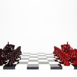 Luxury Bold Chess Set in Decadent Chocolate and Lava Falls – Handcrafted by Purling