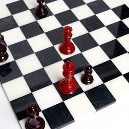 Luxury Bold Chess Set in Decadent Chocolate and Lava Falls – Handcrafted by Purling