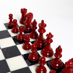 Luxury Bold Chess Set in Decadent Chocolate and Lava Falls – Handcrafted by Purling