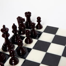 Luxury Bold Chess Set in Decadent Chocolate and Lava Falls – Handcrafted by Purling