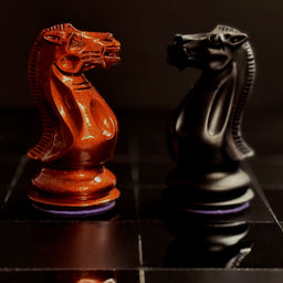 Midnight Match Chess Set in Copper and Matte Black – Handcrafted by Purling