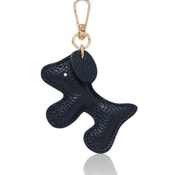 Italian Leather Dog Keyring & Bag Charm