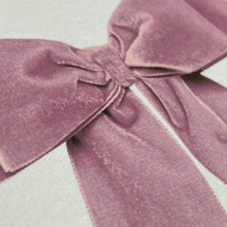 Baby Pink Velvet Bow Greeting Card | Birthday Card