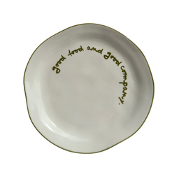 Statement Plate - 'good food and good company.'