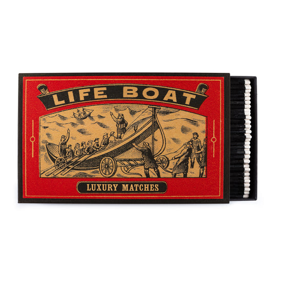 The Lifeboat Giant Matchbox – Supersized Black & White Matches
