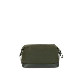 The Cavendish Waxed Canvas & Leather Wash Bag