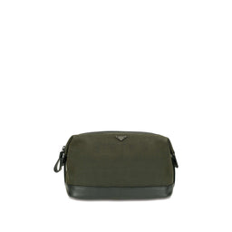 The Cavendish Waxed Canvas & Leather Wash Bag