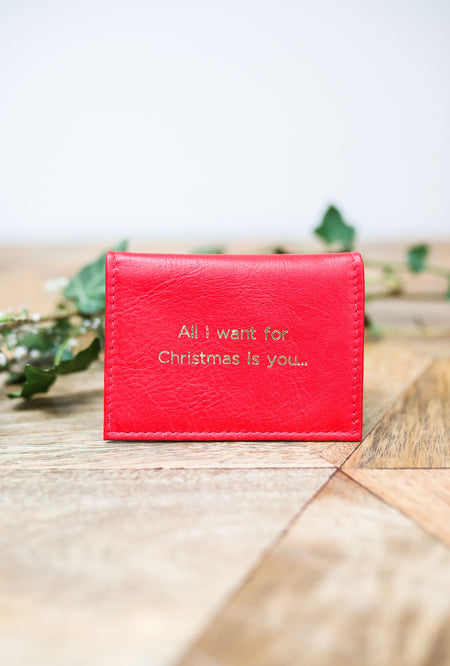 All I Want For Christmas is You Travel Card Holder