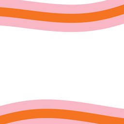 Pink and Orange Personalised Correspondence Cards