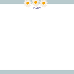 Daisy Personalised Correspondence Cards