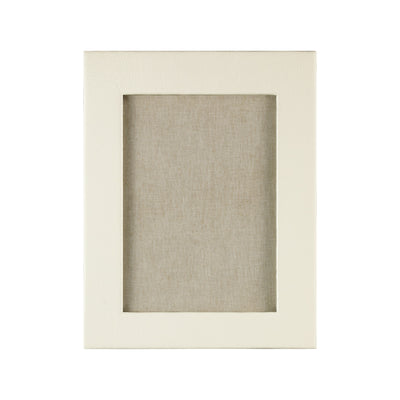 Ivory Portrait Leather Frame 8x6