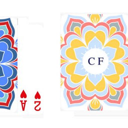 Flower Initial Playing Cards