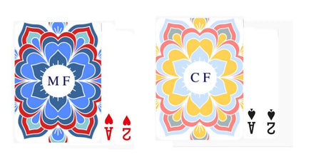 Flower Initial Playing Cards