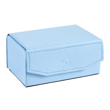 Small Leather Matchbox Duck Egg Blue