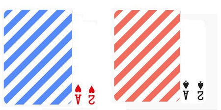 Striped Initial Playing Cards