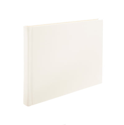 Ivory Landscape Leather Guest Book
