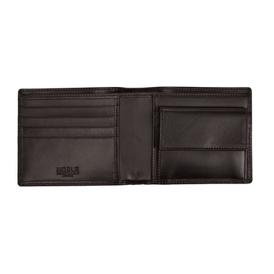 Black Calf Leather Coin Purse Wallet