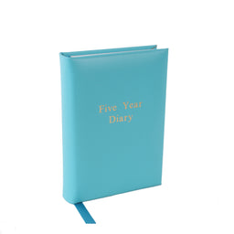 Turquoise Five Year Diary