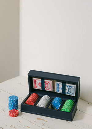 Poker Set in Sapphire