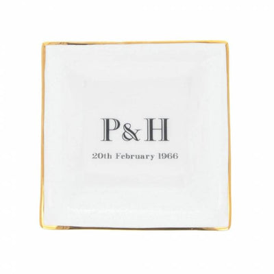 Initials and Date Dish