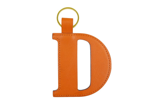 Tangerine Alphabet Keyrings